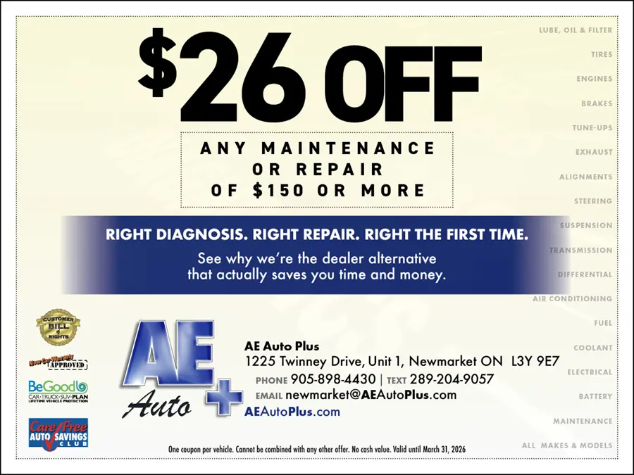 coupon for maintenance